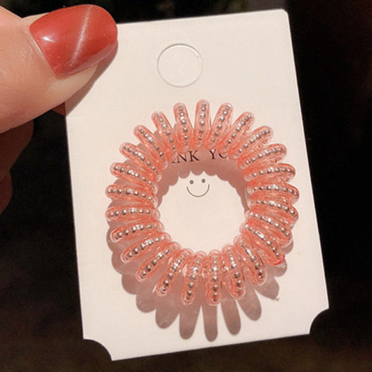 Pulsera Elástica para Cabello con Estuche de Cuero - Organizador de Coletas - Image 7