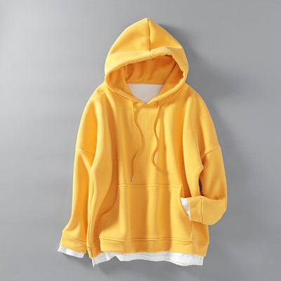 Sudadera Oversized con Capucha y Efecto Dos Piezas en Terciopelo Grueso - Image 20