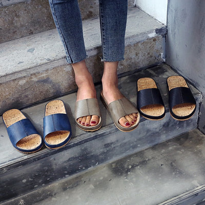 Sandalias Planas Retro de Madera Grandes para Mujer - Image 2