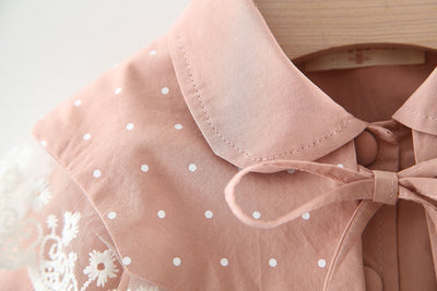 Chaqueta Trench Coat Estilo Coreano con Encaje para Niñas - Image 16