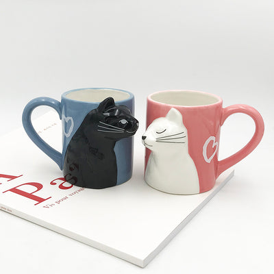Taza Artesanal para Pareja Gatos Enamorados - Image 7