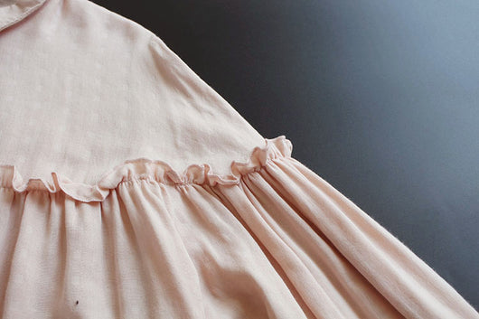 Blusa Camisera Larga Coreana para Mujer con Detalles en Madera - Image 3