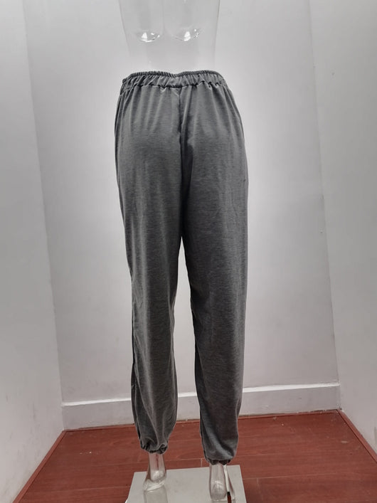 Pantalones de Buzo Cómodos con Cintura Elástica y Estampado de Letras - Image 14