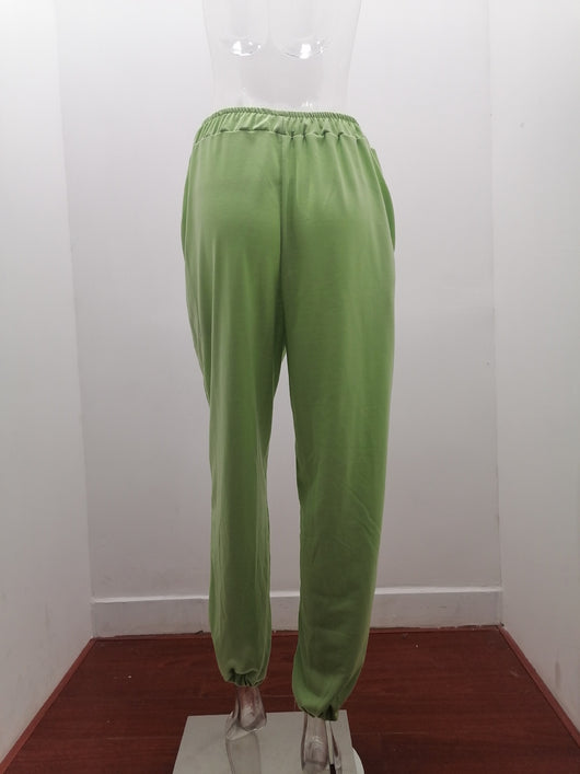 Pantalones de Buzo Cómodos con Cintura Elástica y Estampado de Letras - Image 17