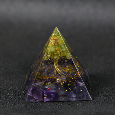 Cubos Decorativos de Resina con Grava de Amatista - Image 5