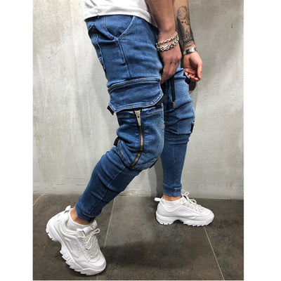 Pantalones Deportivos Hip-Hop Desteñidos para Hombre - Image 10