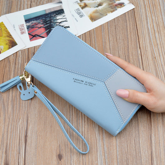 Cartera Clutch Grande con Compartimentos de Costura - Bolsa Multiuso para Celular y Documentos - Image 2