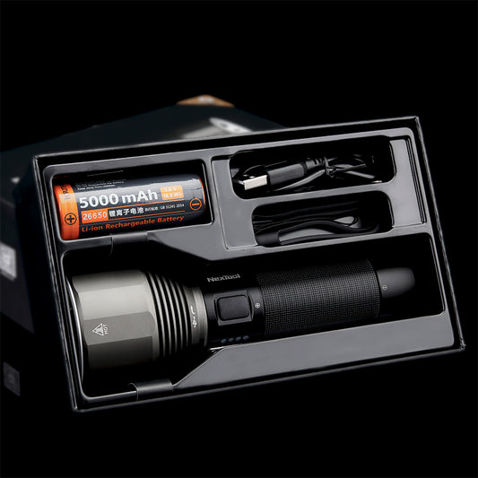 Linterna LED Recargable 2000 Lúmenes - Luz Ultra Potente para Emergencias