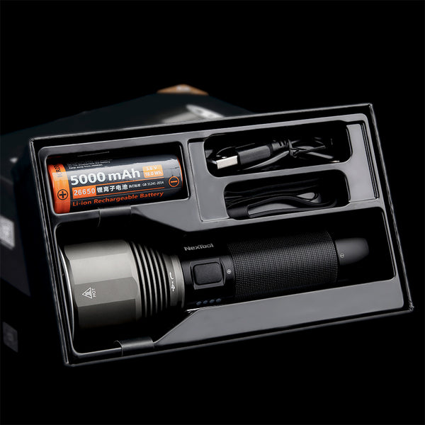 Linterna LED Recargable 2000 Lúmenes - Luz Ultra Potente para Emergencias