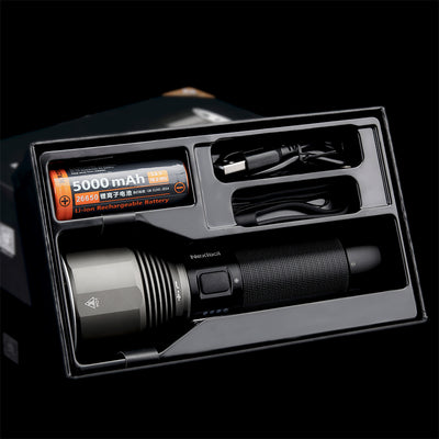 Linterna LED Recargable 2000 Lúmenes - Luz Ultra Potente para Emergencias
