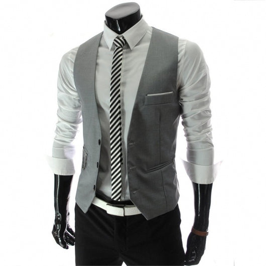 Chaleco de Traje Slim Fit Británico para Hombre - Image 9