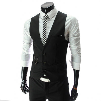Chaleco de Traje Slim Fit Británico para Hombre - Image 12