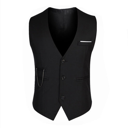Chaleco de Traje Slim Fit Británico para Hombre