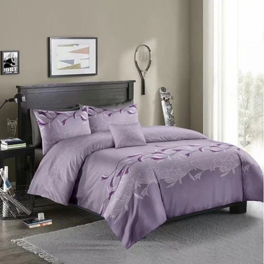 Juego de Cama Tres Piezas Negro Liso Premium - Image 3