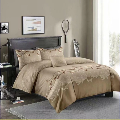 Juego de Cama Tres Piezas Negro Liso Premium - Image 6