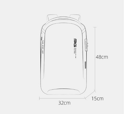 Mochila Ejecutiva Antirrobo con Carga USB - Diseño Deportivo Profesional - Image 3