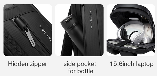 Mochila Ejecutiva Antirrobo con Carga USB - Diseño Deportivo Profesional