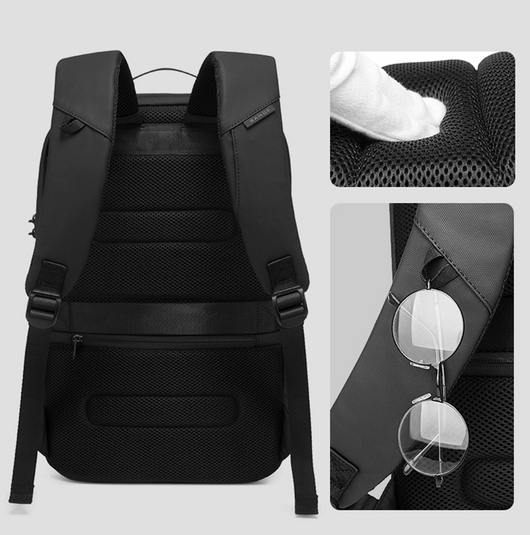 Mochila Ejecutiva Antirrobo con Carga USB - Diseño Deportivo Profesional - Image 4