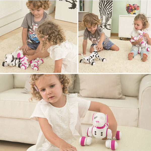 Perro Robot Inteligente con Control Remoto - Mascota Electrónica Interactiva para Niños