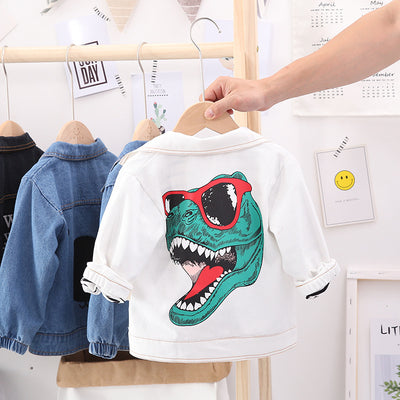 Chamarra de Mezclilla Estampada para Niños y Niñas
