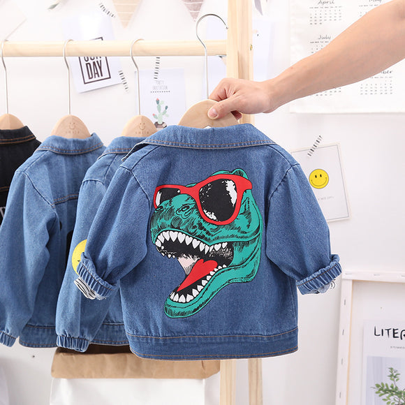Chamarra de Mezclilla Estampada para Niños y Niñas