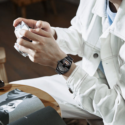 Reloj Mecánico Deportivo para Hombre Acero Inoxidable Resistente al Agua - Image 10