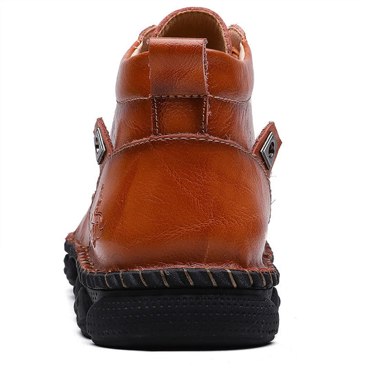 Botas Martin de Cuero Genuino Estilo Británico - Zapatos Casuales Invierno Caña Media - Image 9