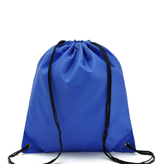 Mochila de Lona con Cordón y Doble Correa - Capacidad Extra Grande en Negro - Image 11