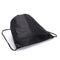 Mochila de Lona con Cordón y Doble Correa - Capacidad Extra Grande en Negro