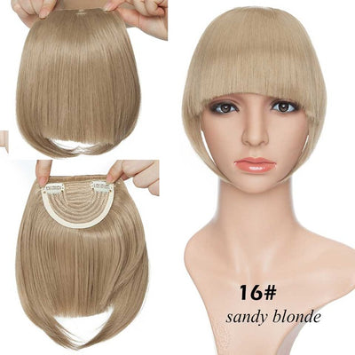 Extensiones de Cabello Clip Natural Bang - Negro, Castaño, Caoba y Rojo - Image 8