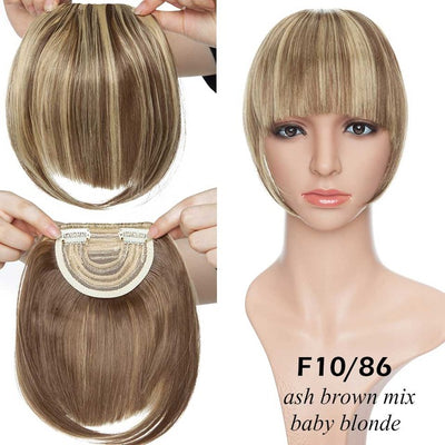 Extensiones de Cabello Clip Natural Bang - Negro, Castaño, Caoba y Rojo - Image 2
