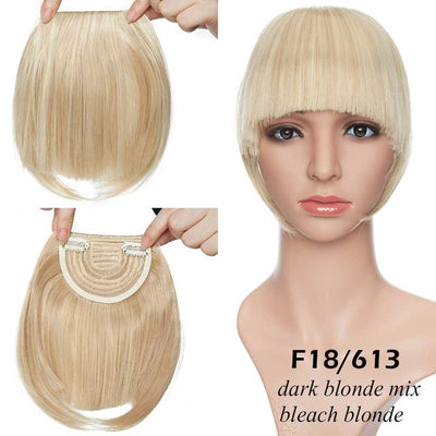 Extensiones de Cabello Clip Natural Bang - Negro, Castaño, Caoba y Rojo - Image 3