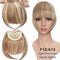 Extensiones de Cabello Clip Natural Bang - Negro, Castaño, Caoba y Rojo