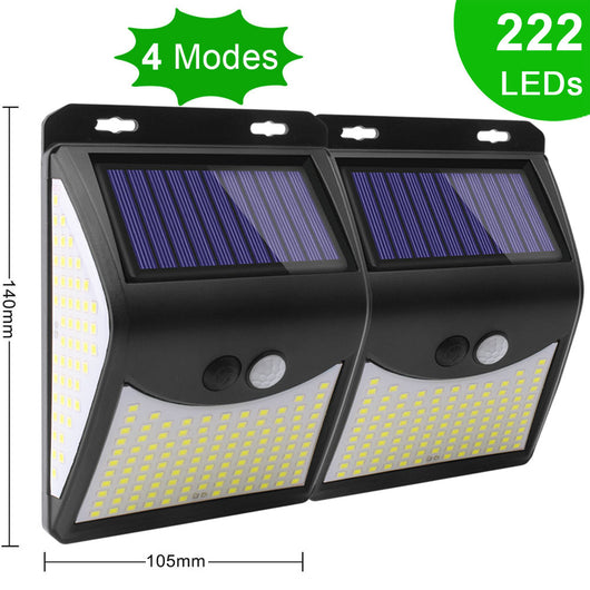 Luz Solar de Seguridad para Jardín con 140 LED y 3 Modos de Iluminación - Image 5