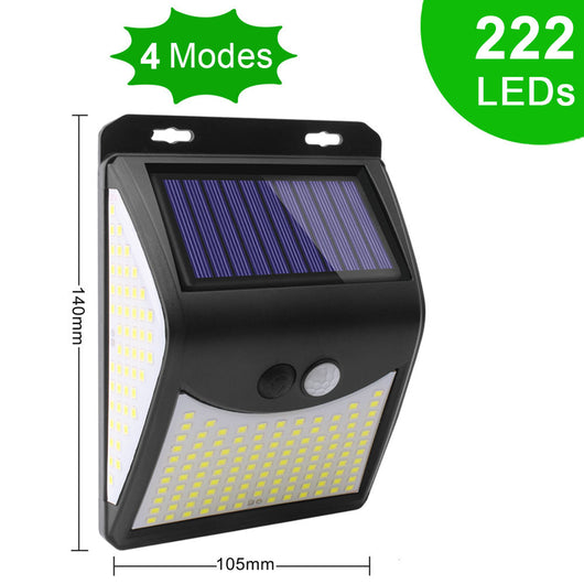 Luz Solar de Seguridad para Jardín con 140 LED y 3 Modos de Iluminación - Image 2