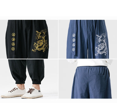 Pantalones Casuales para Hombre en Algodón y Lino - Image 11