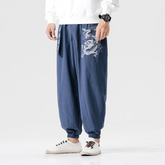 Pantalones Casuales para Hombre en Algodón y Lino