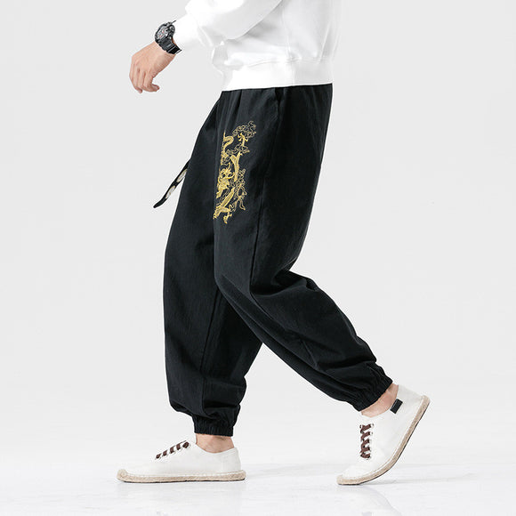 Pantalones Casuales para Hombre en Algodón y Lino