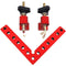 Conjunto de 3 peças vermelho