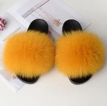 Pantuflas de Piel de Zorro - Chanclas de Lujo - Image 8