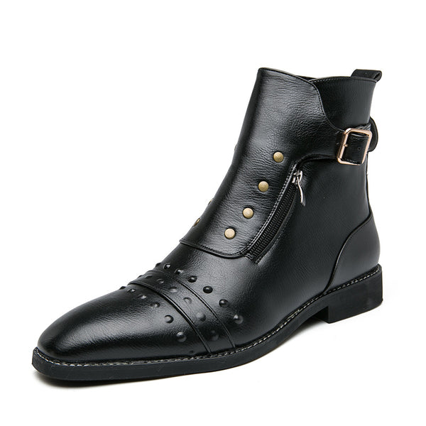 Botas Martin Altas de Cuero para Hombre - Estilo Casual Inglaterra