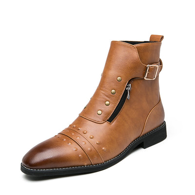Botas Martin Altas de Cuero para Hombre - Estilo Casual Inglaterra