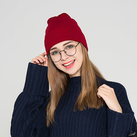 Gorro de Lana Casual para Mujer en Colores Sólidos - Image 13