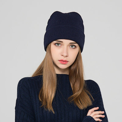 Gorro de Lana Casual para Mujer en Colores Sólidos - Image 23