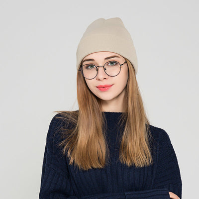 Gorro de Lana Casual para Mujer en Colores Sólidos - Image 11