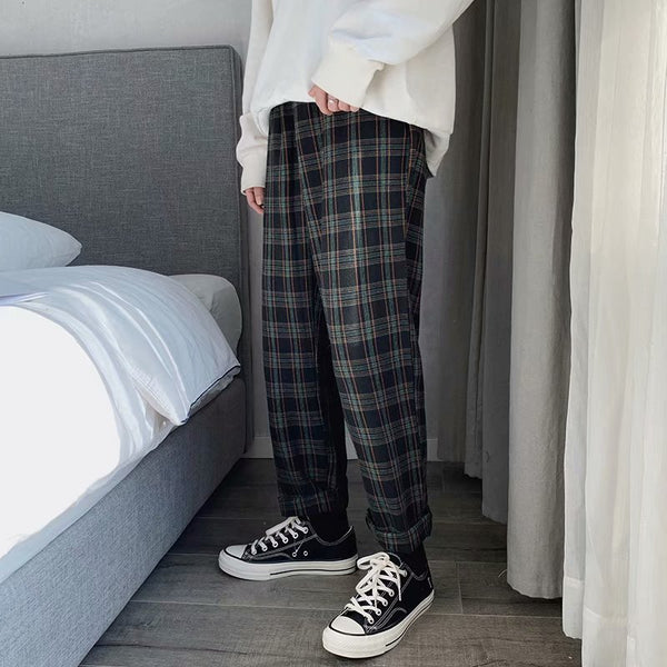 Pantalones Harem Cuadrille Estilo Coreano Sueltos para Hombre