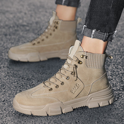 Botas Altas Martin para Hombre - Estilo Británico Coreano - Image 9