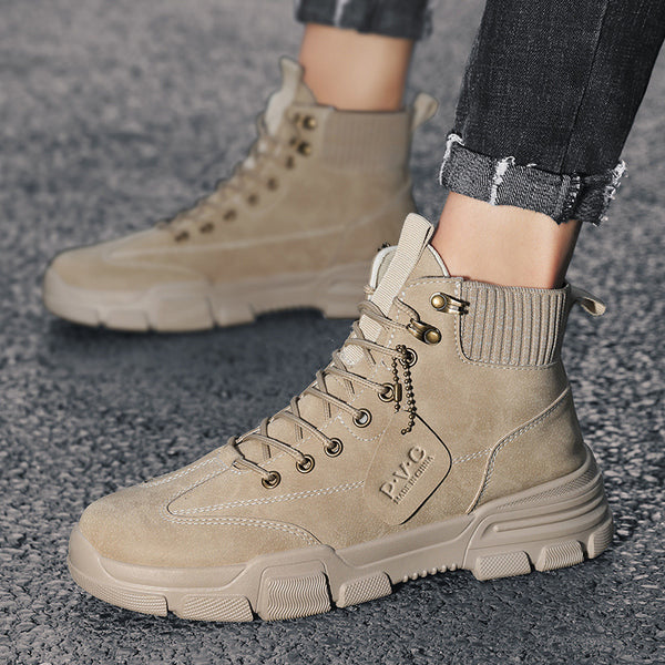 Botas Altas Martin para Hombre - Estilo Británico Coreano