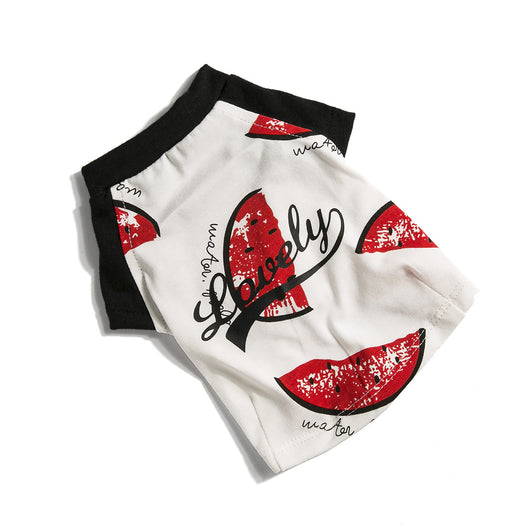 Playera de Algodón para Perros con Diseño de Sandía - Image 9