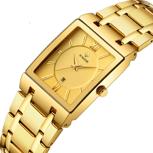 Reloj de Pulsera Cuadrado Acero Inoxidable Resistente al Agua - Image 8